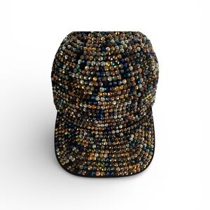 Sparkling multi color Rhinestone Hat